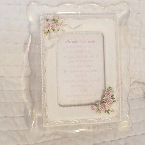 Happy Anniversary framed music box artwork